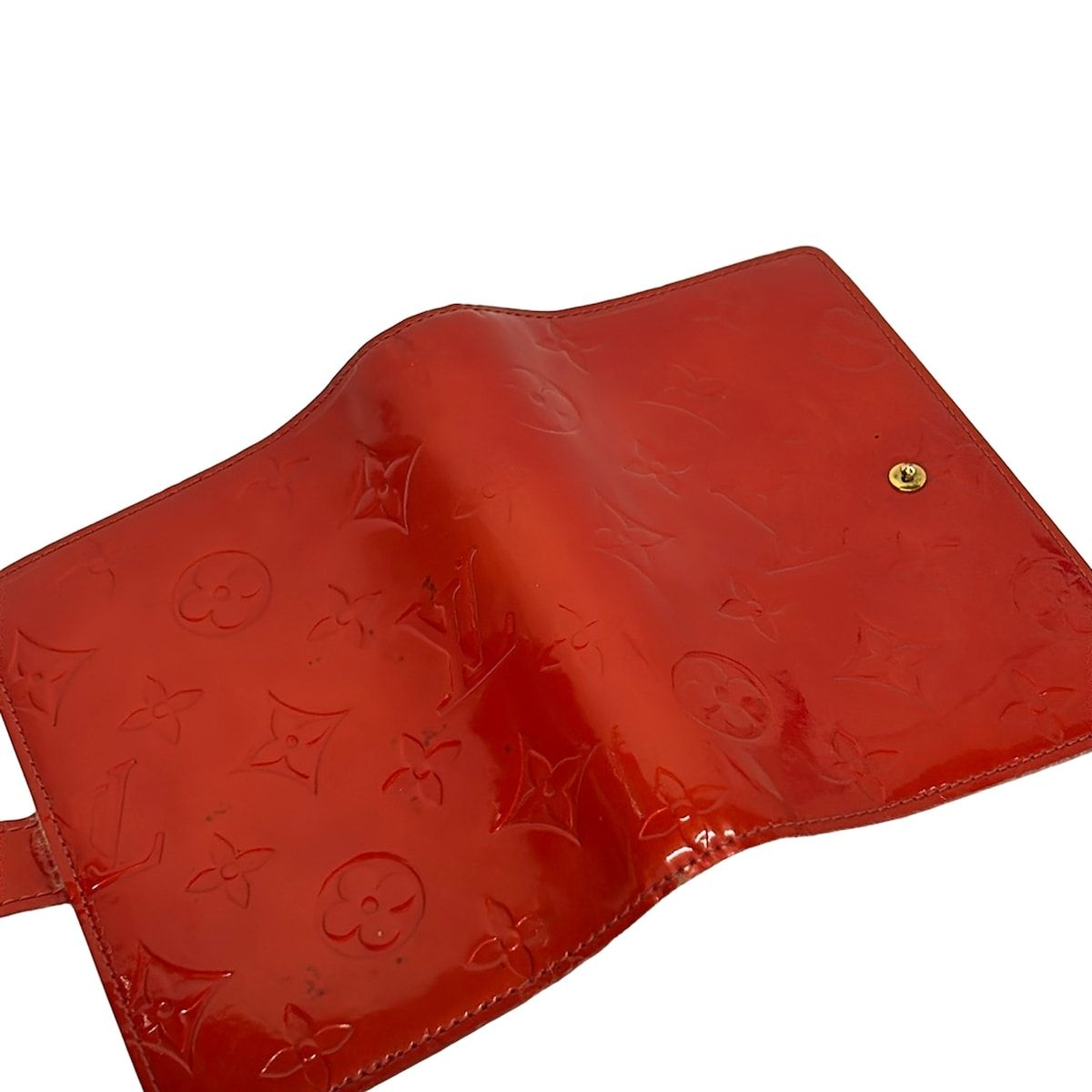 Louis Vuitton Agenda Monogram Vernis PM Rouge Red Leather — view 6