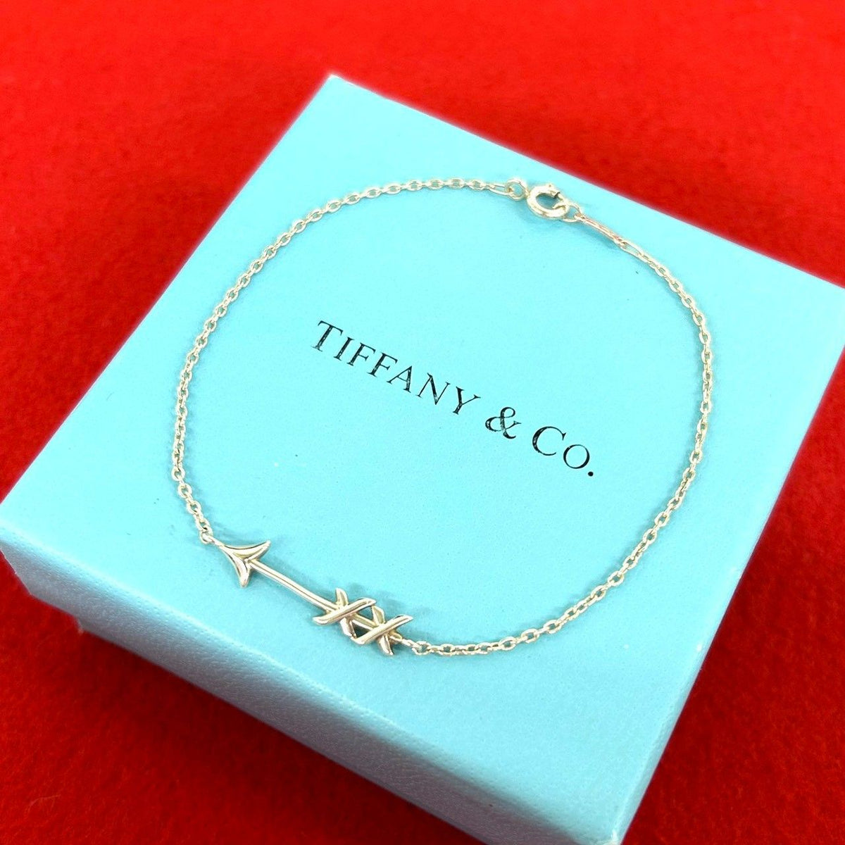 Tiffany & Co Vintage Graffiti Arrow Bracelet 925 Sterling Silver