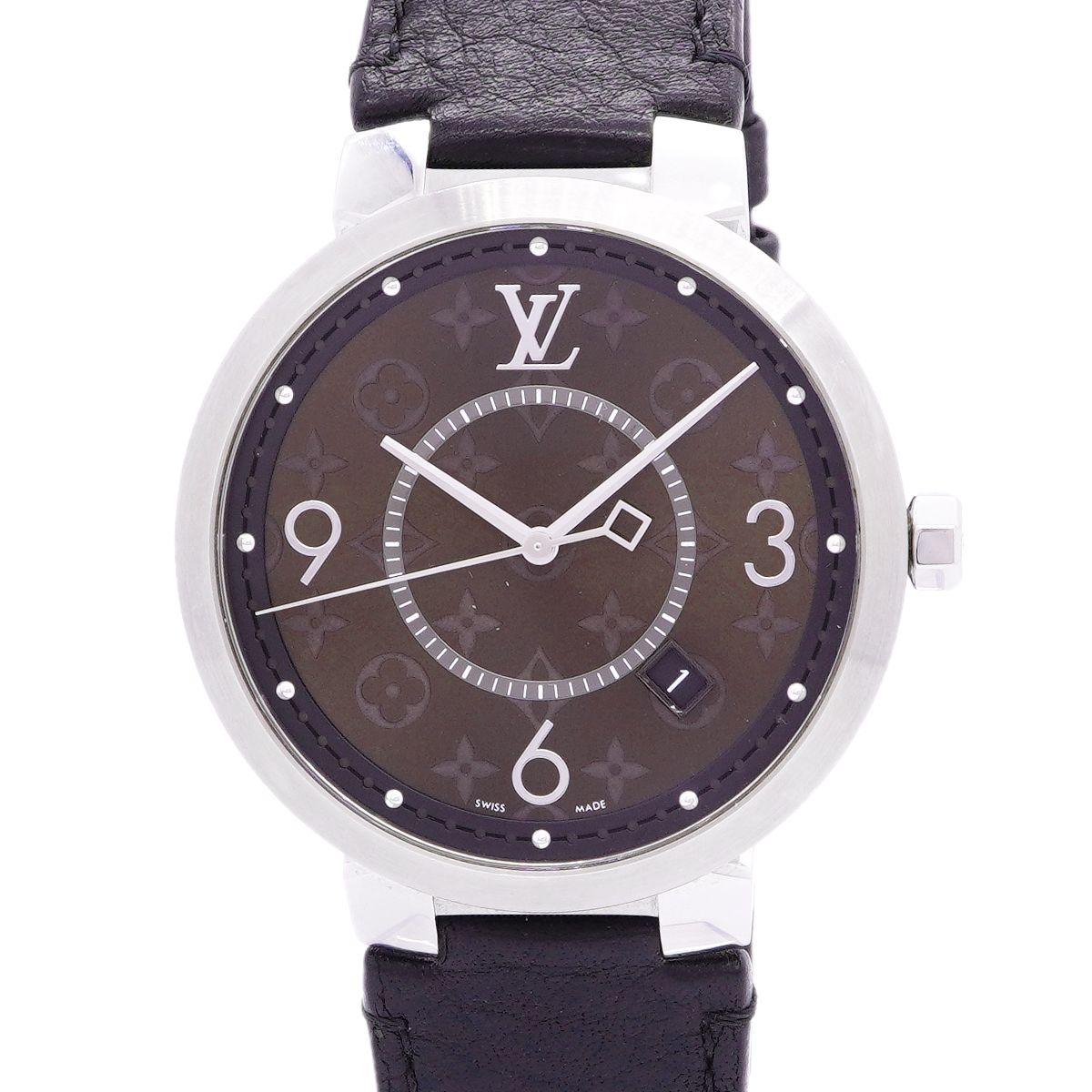 Louis Vuitton Tambour Slim Brown Dial Watch