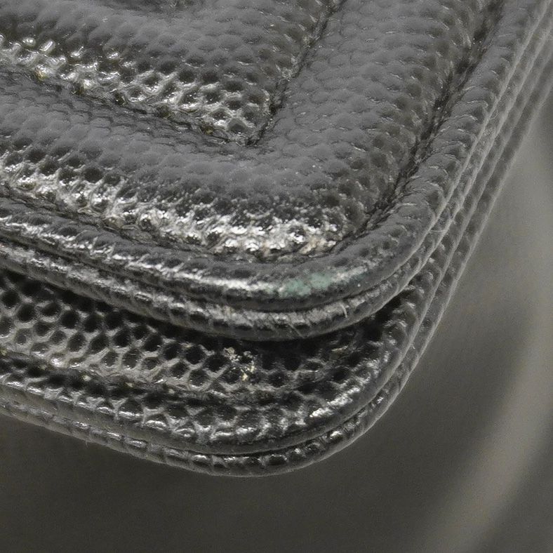 Chanel Shoulder Bag Boy Caviar Leather Black Silver — view 6