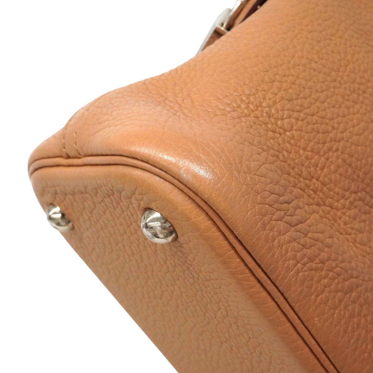 Hermes Handbag Bolide Taurillon Clemence Tabrillon Glitter Silver 2-Way Bag — view 6