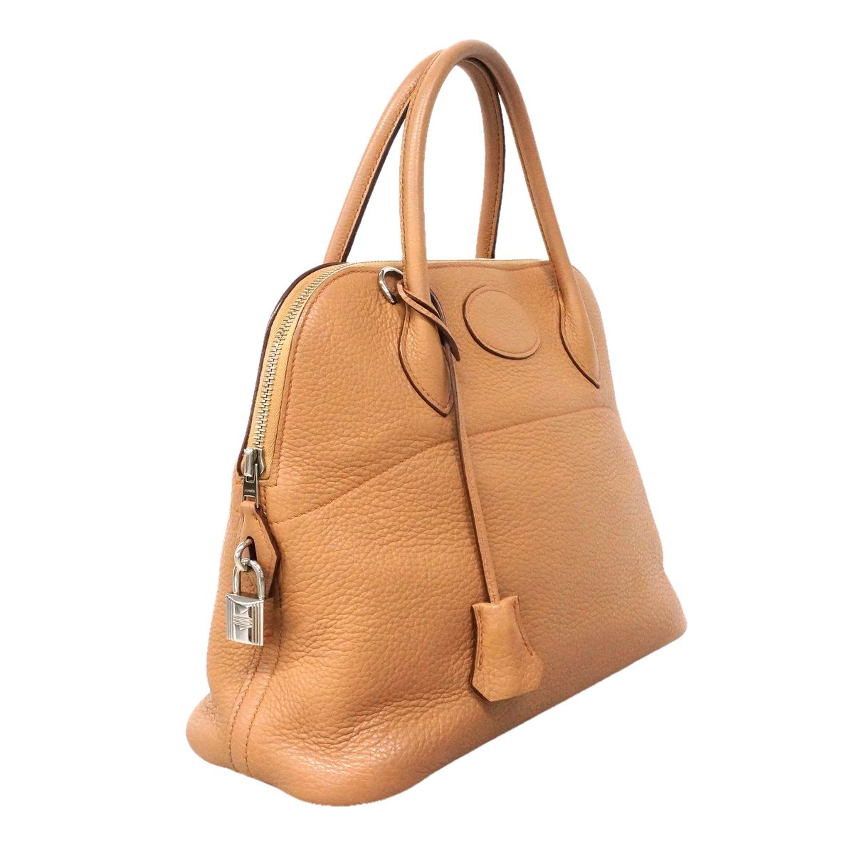 Hermes Handbag Bolide Taurillon Clemence Tabrillon Glitter Silver 2-Way Bag — view 2