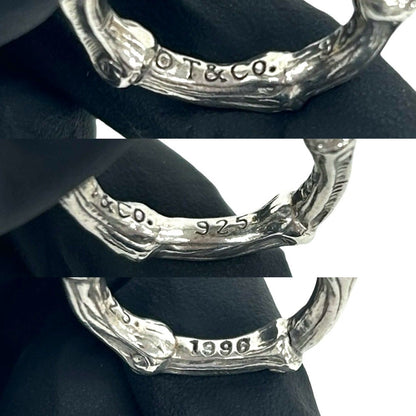 Tiffany & Co Vintage Bamboo 925 Sterling Silver Ring — view 2