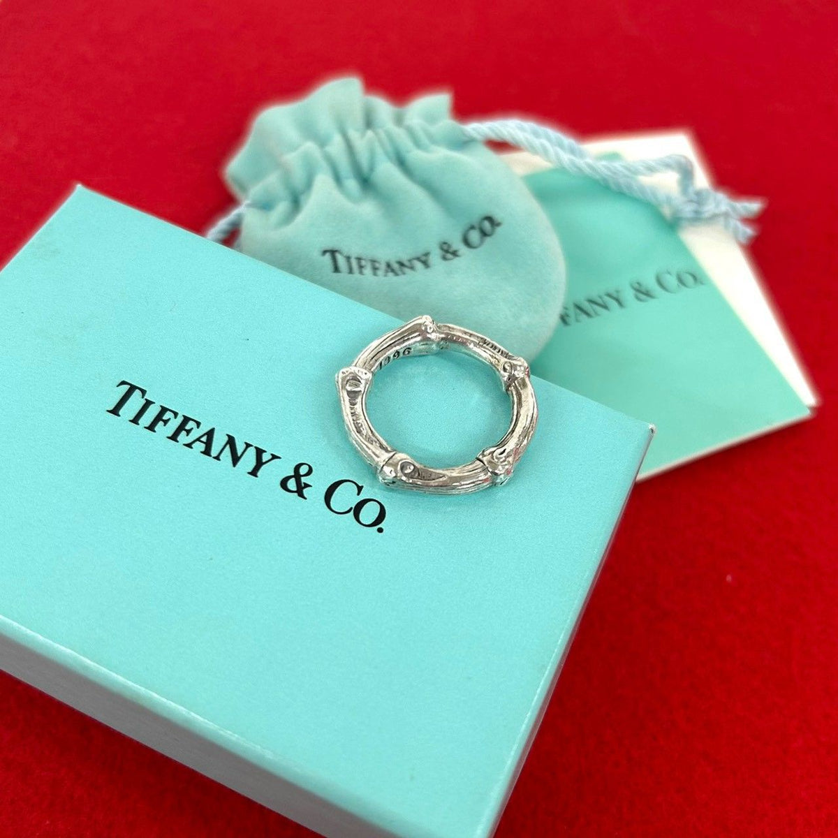Tiffany & Co Vintage Bamboo 925 Sterling Silver Ring