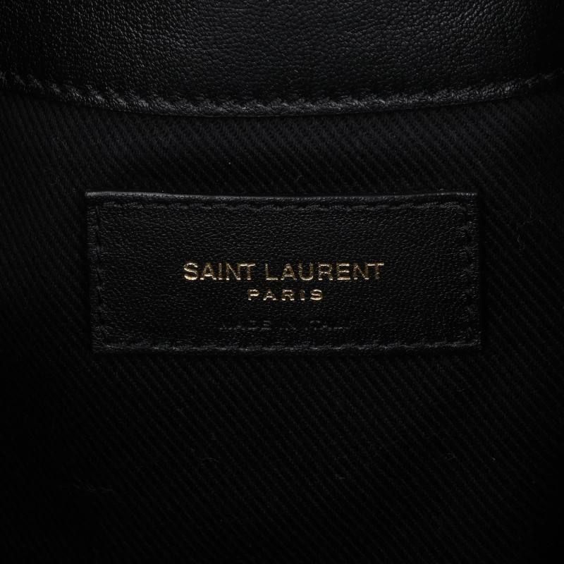 Saint Laurent Paris Studded Bucket 2-Way Shoulder Bag — view 5