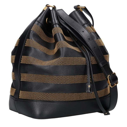 Saint Laurent Paris Studded Bucket 2-Way Shoulder Bag