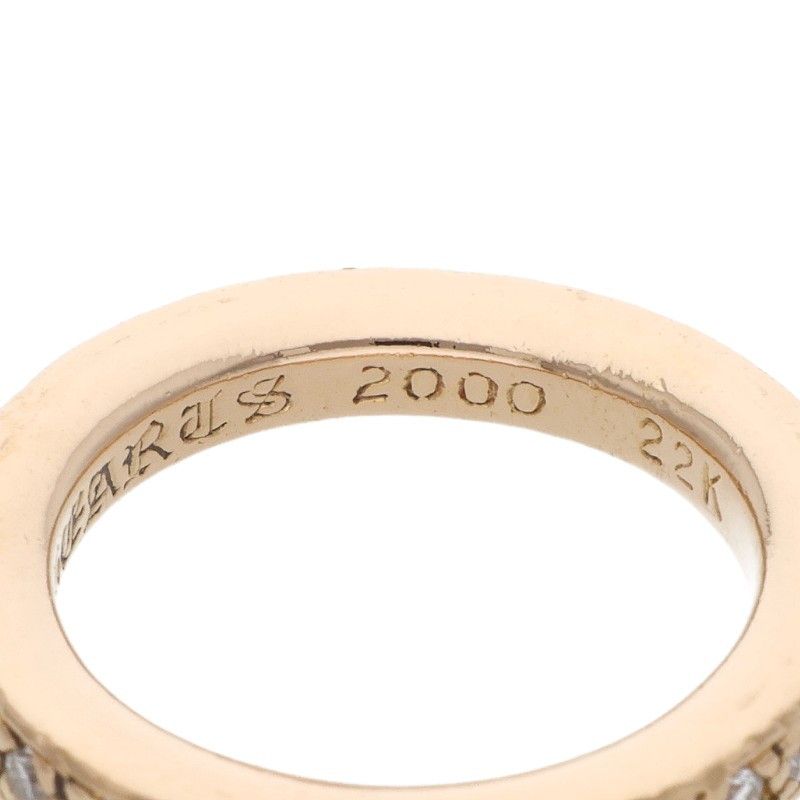 Chrome Hearts Pave Diamond Gold Ring — view 5