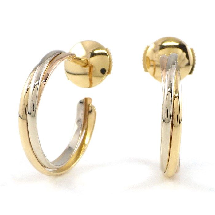 Cartier Earrings Trinity Hoop Three