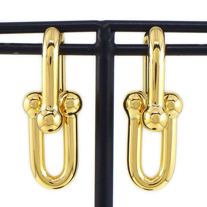 Tiffany & Co Earrings HardWear Medium Link 18k Yellow Gold