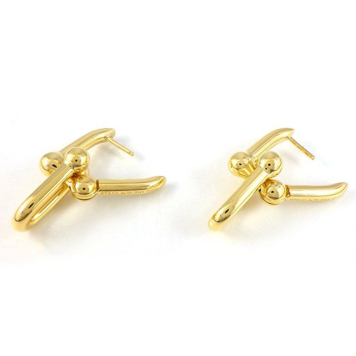Tiffany & Co Earrings HardWear Medium Link 18k Yellow Gold — view 2
