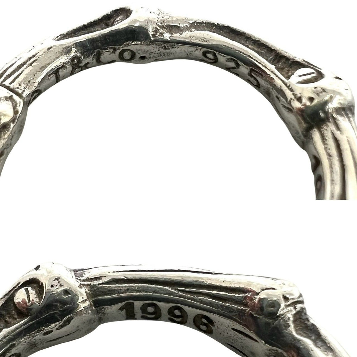 Tiffany & Co Vintage Bamboo Ring 925 Sterling Silver — view 3