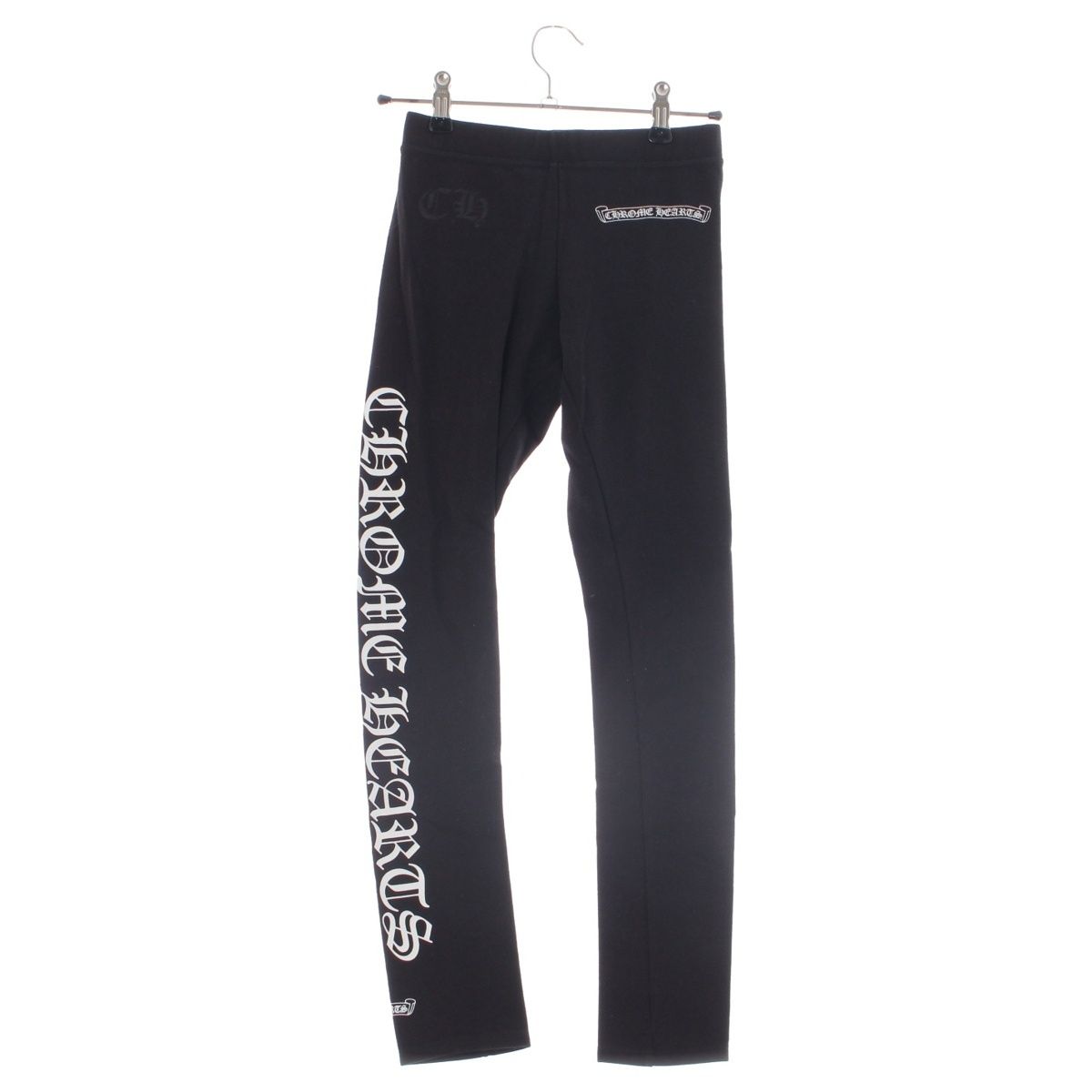 Chrome Hearts Thigh Side Logo Print Leggings Pants Black XS