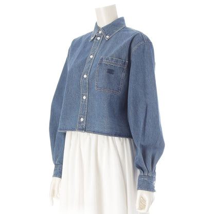 Celine Hedi Slimane Era Triomphe Sashimi Union Chien Washed Cropped Denim Long — view 2