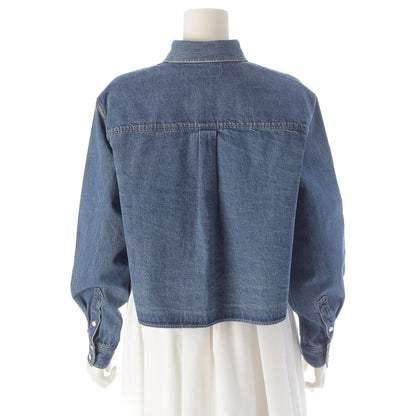 Celine Hedi Slimane Era Triomphe Sashimi Union Chien Washed Cropped Denim Long — view 4