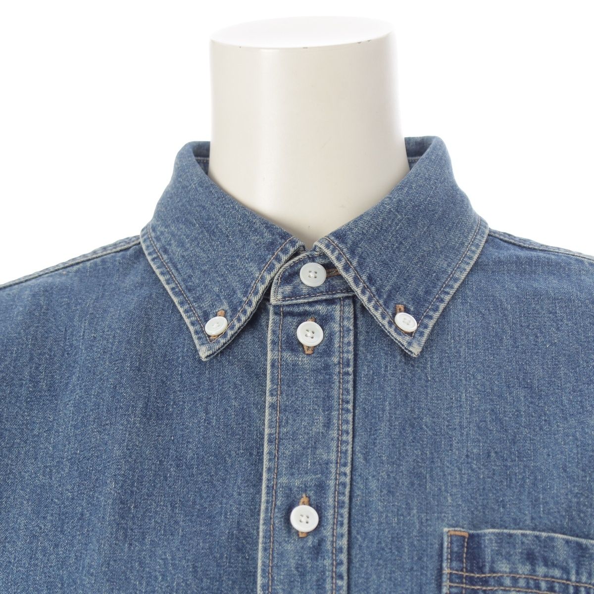 Celine Hedi Slimane Era Triomphe Sashimi Union Chien Washed Cropped Denim Long — view 5
