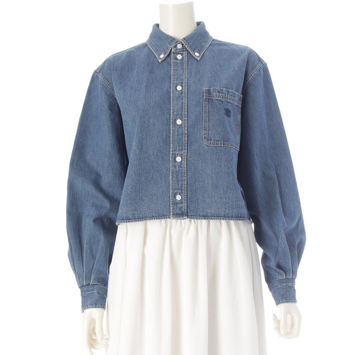 Celine Hedi Slimane Era Triomphe Sashimi Union Chien Washed Cropped Denim Long