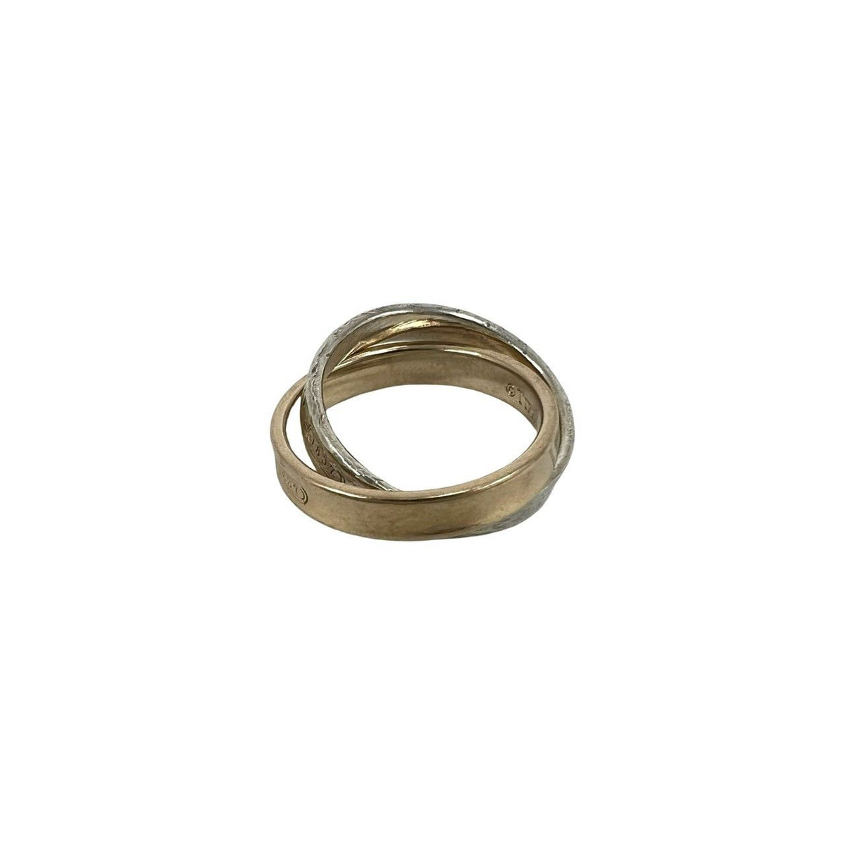 Tiffany & Co Interlocking Ring Silver Pink Gold — view 4