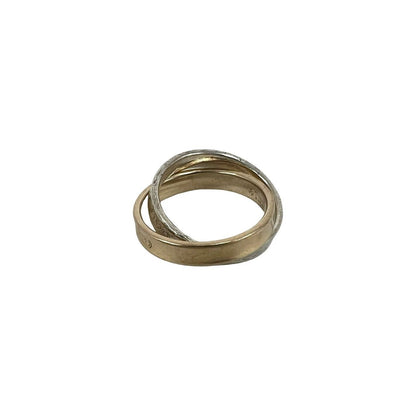 Tiffany & Co Interlocking Ring Silver Pink Gold — view 4