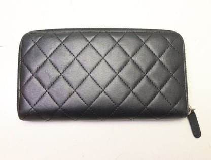 Chanel Quilted Lambskin Zip Around Wallet — view 2