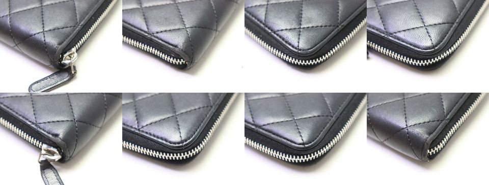 Chanel Quilted Lambskin Zip Around Wallet — view 4
