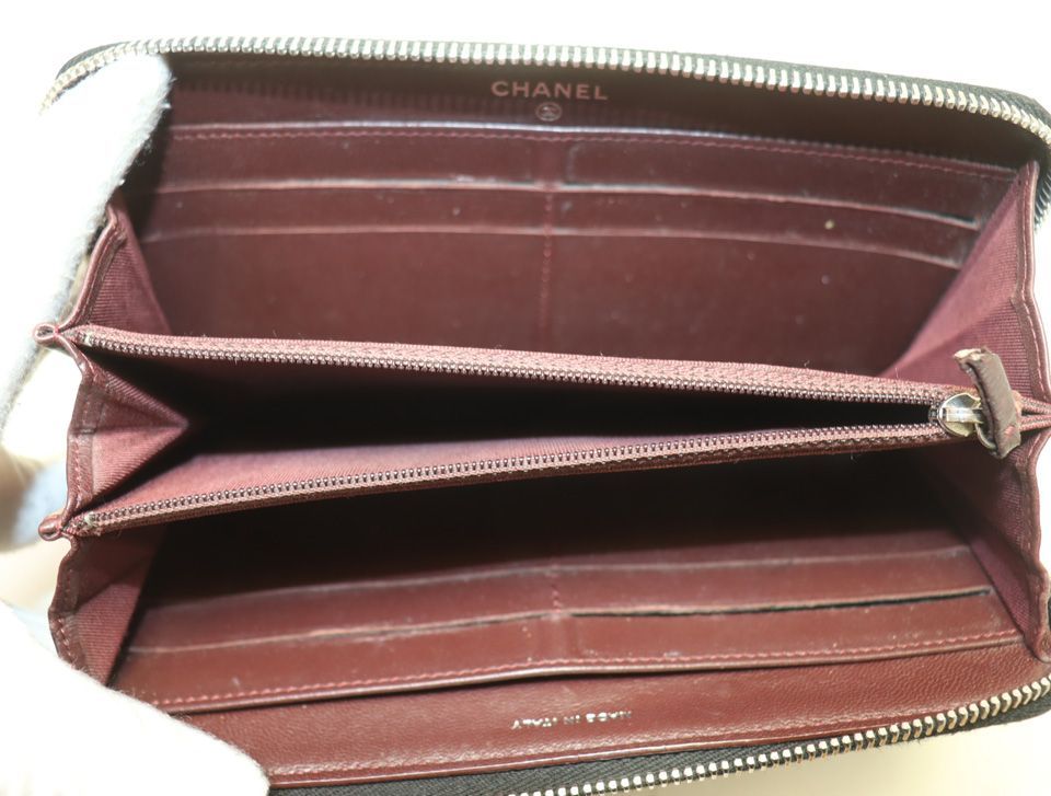 Chanel Quilted Lambskin Zip Around Wallet — view 5
