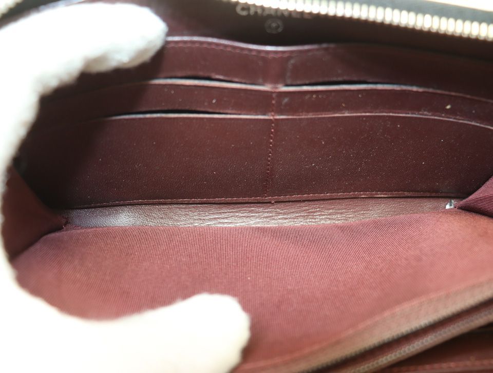 Chanel Quilted Lambskin Zip Around Wallet — view 6