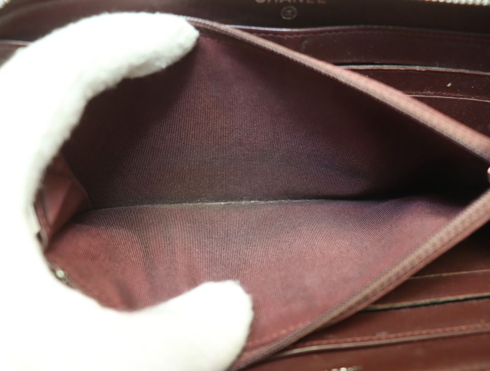 Chanel Quilted Lambskin Zip Around Wallet — view 7