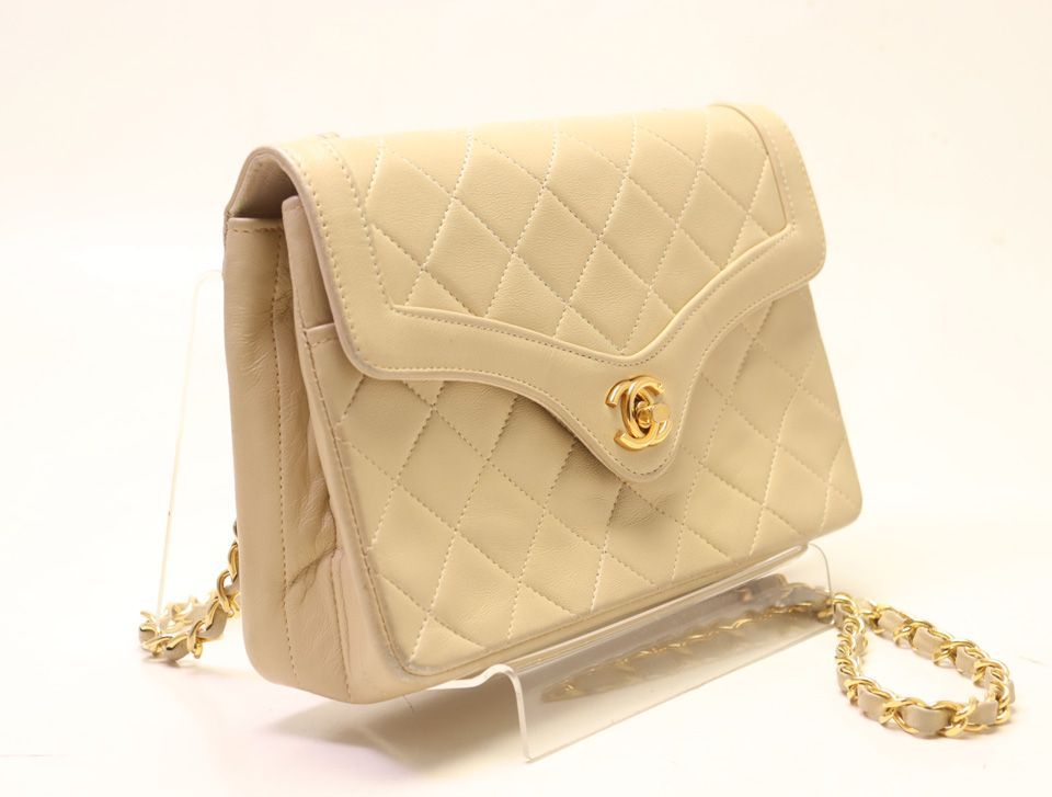 Chanel Quilted Lambskin Chain Shoulder Bag — view 4