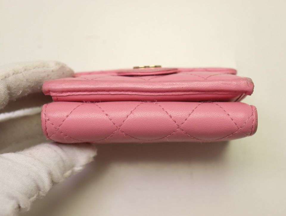 Chanel Quilted Lambskin Trifold Wallet — view 3