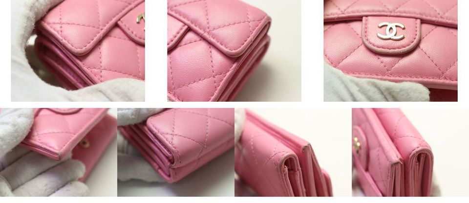 Chanel Quilted Lambskin Trifold Wallet — view 8
