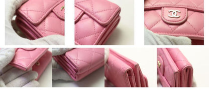 Chanel Quilted Lambskin Trifold Wallet — view 8