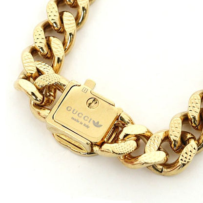 Gucci Adidas Trefoil Pendant Golmette Chain Necklace Orange Gold Rank — view 5