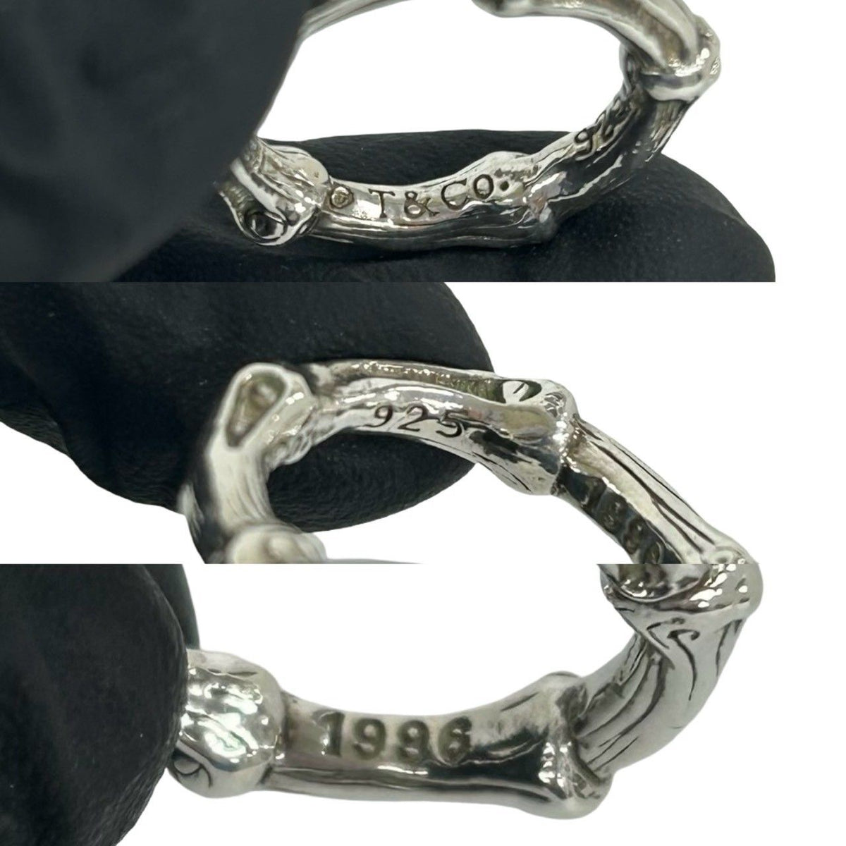 Tiffany & Co Vintage Bamboo Ring 925 Sterling Silver — view 3