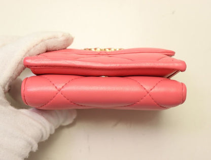 Chanel 19 Lambskin Trifold Wallet — view 3