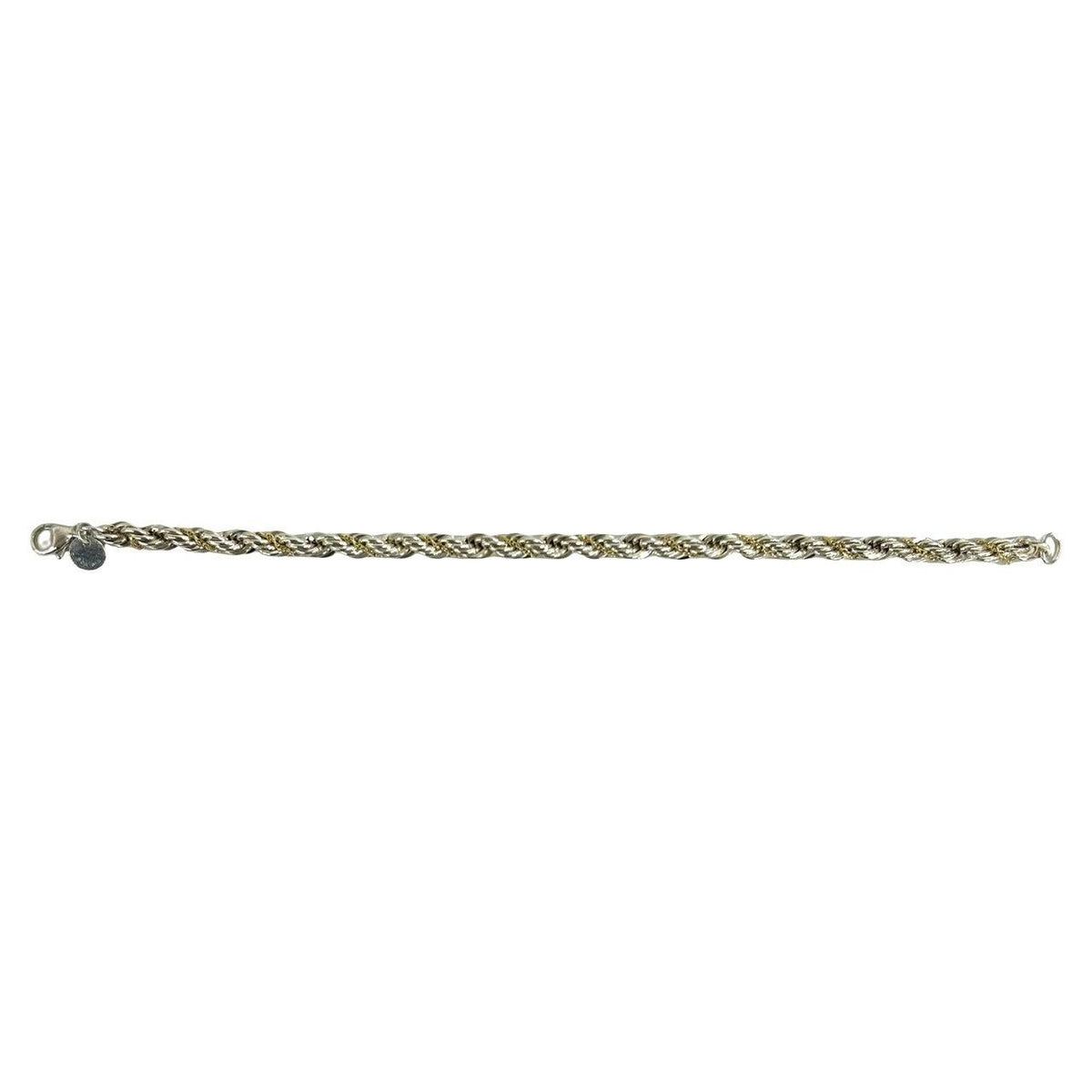 Tiffany & Co Twisted Rope Bracelet Silver Yellow Gold — view 5