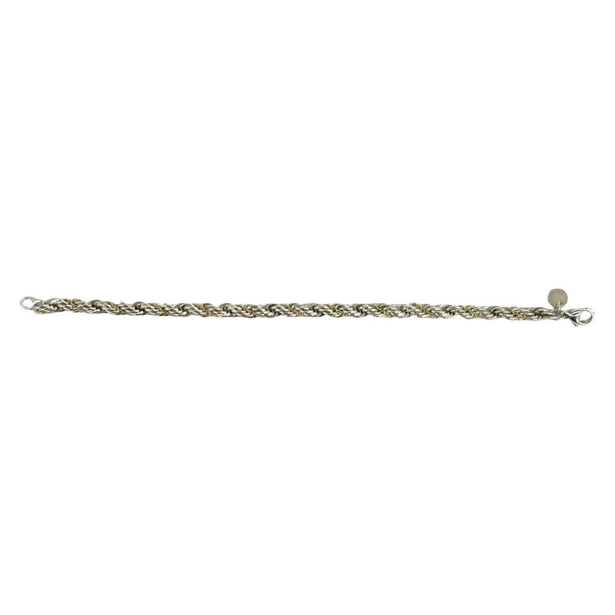 Tiffany & Co Twisted Rope Bracelet Silver Yellow Gold — view 6