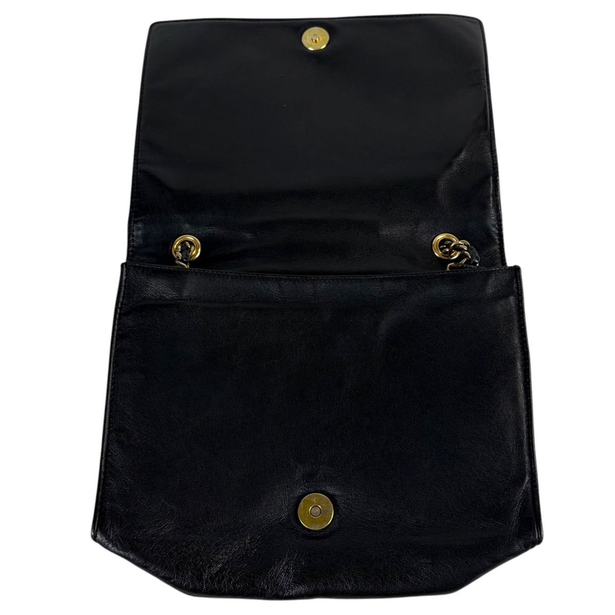 Chanel Coco Chain Shoulder Bag CC Logo Lambskin Black — view 5