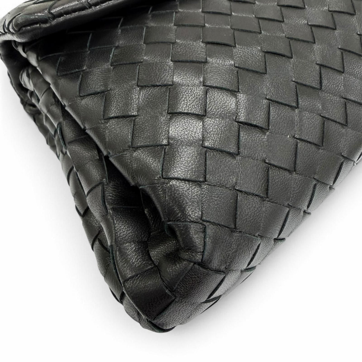 Bottega Veneta Intrecciato Leather Clutch Black — view 7