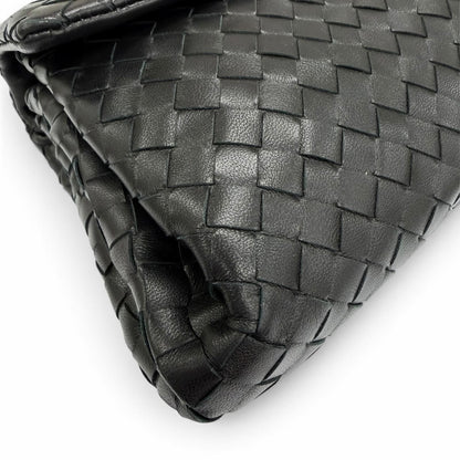 Bottega Veneta Intrecciato Leather Clutch Black — view 7