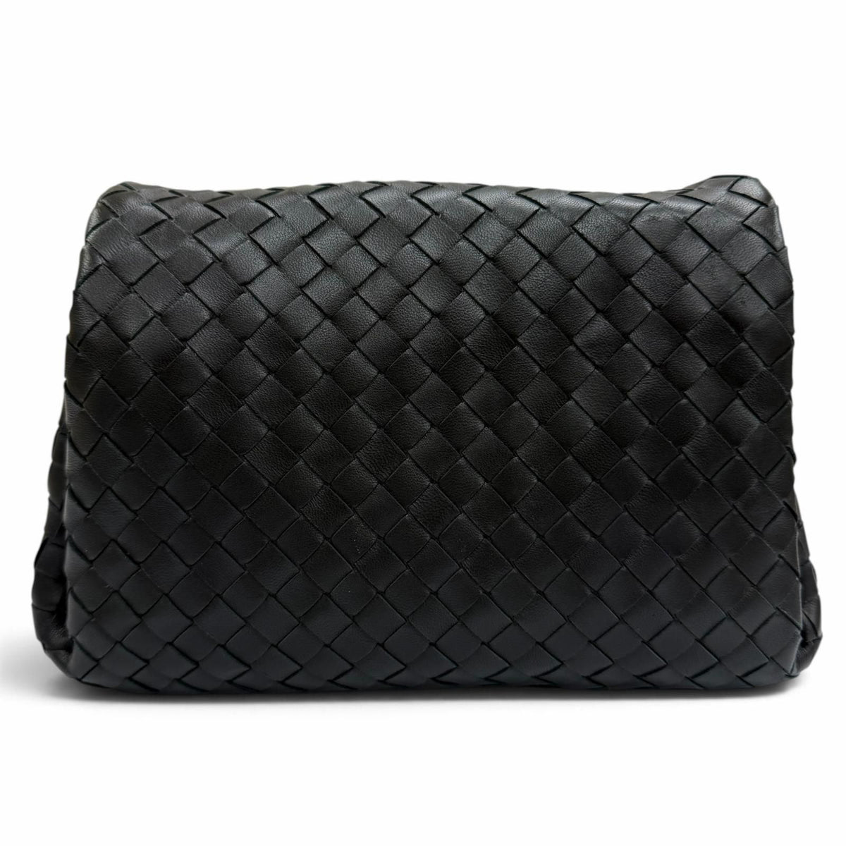 Bottega Veneta Intrecciato Leather Clutch Black — view 3