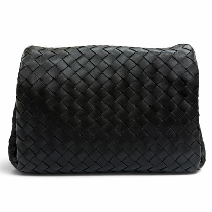 Bottega Veneta Intrecciato Leather Clutch Black — view 3