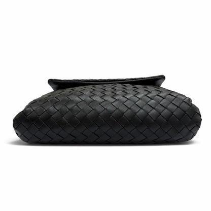 Bottega Veneta Intrecciato Leather Clutch Black — view 5