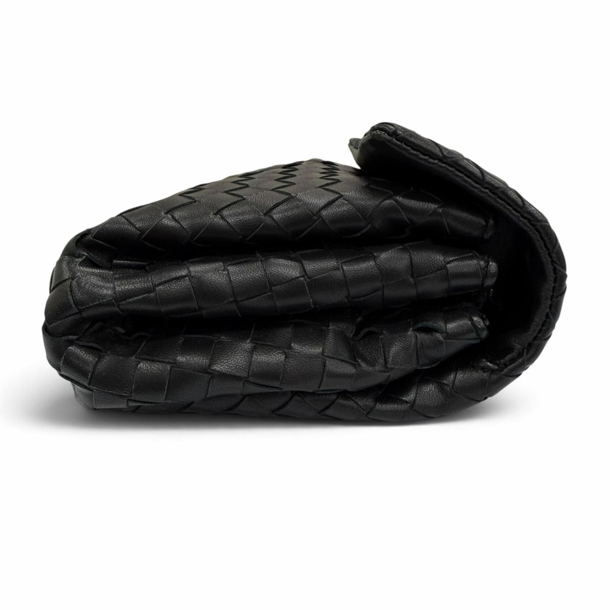 Bottega Veneta Intrecciato Leather Clutch Black — view 4