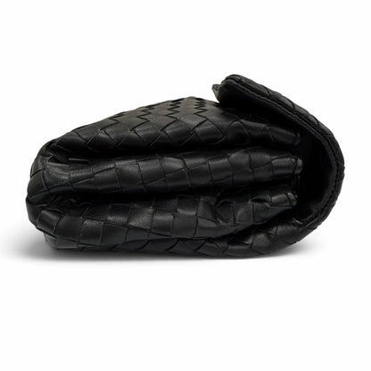 Bottega Veneta Intrecciato Leather Clutch Black — view 4