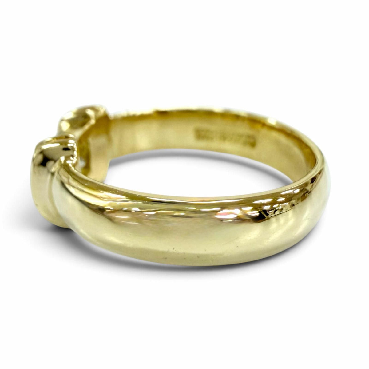 Tiffany & Co Vintage 750 Diamond Stacking Ring Yellow Gold JP — view 2