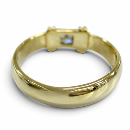 Tiffany & Co Vintage 750 Diamond Stacking Ring Yellow Gold JP — view 3