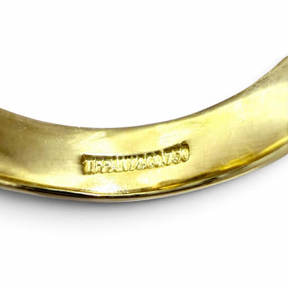Tiffany & Co Vintage 750 Diamond Stacking Ring Yellow Gold JP — view 4