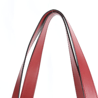 Celine Circle Logo Red Leather Tote Bag Shoulder — view 2