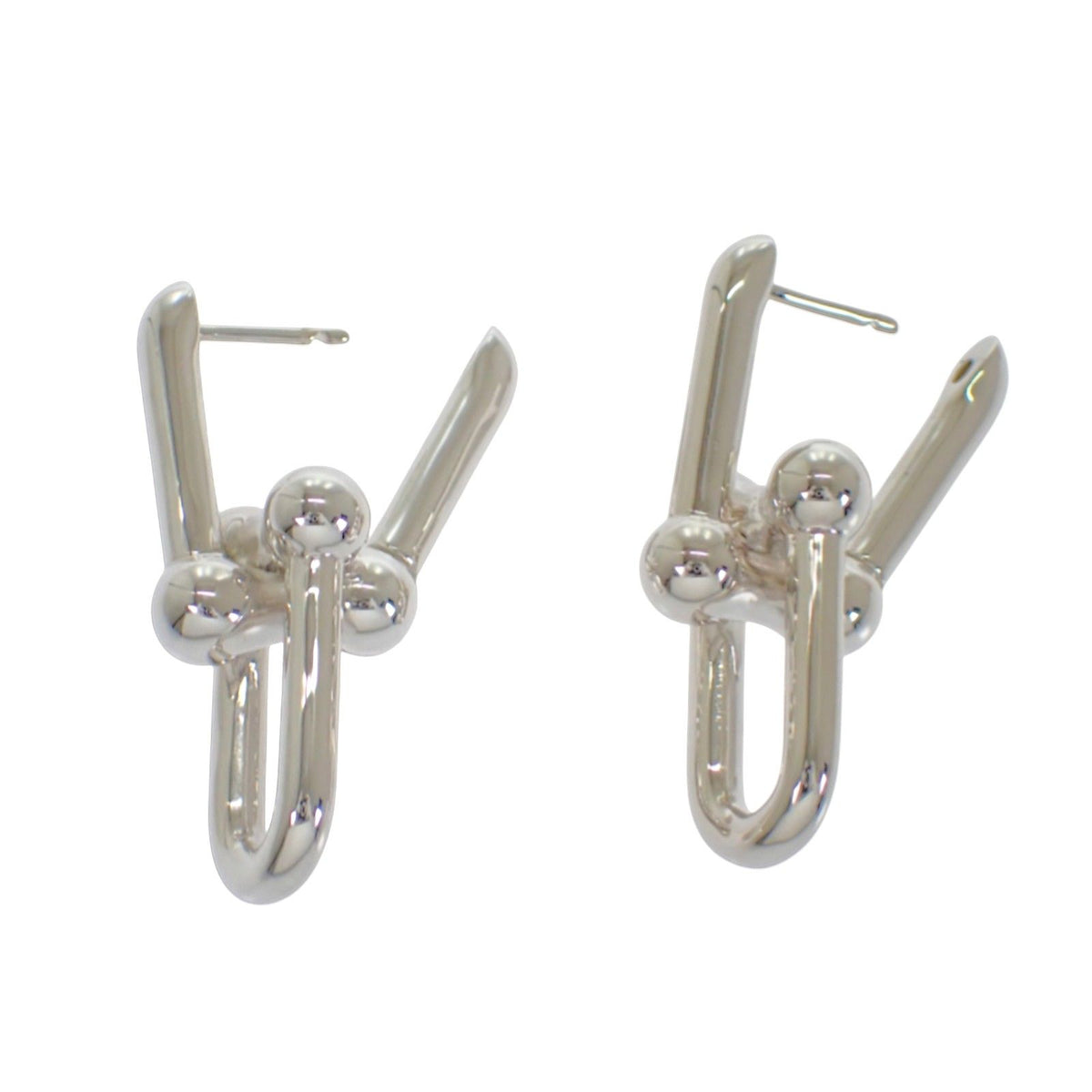 Tiffany & Co HardWear Large Link Earrings 925 Sterling Silver — view 6
