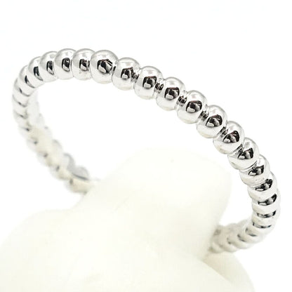 Van Cleef & Arpels 18k White Gold Perlee Pearl Ring Small — view 4